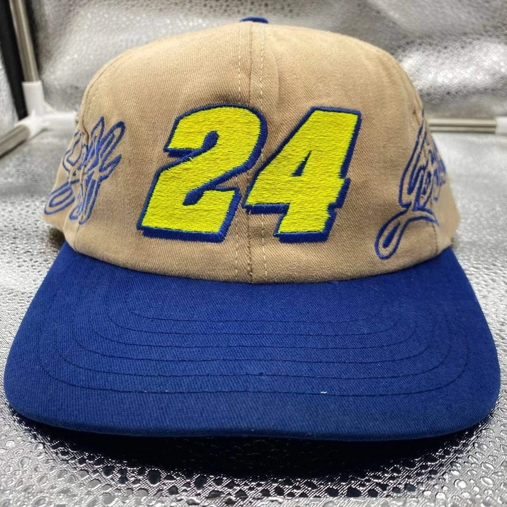 Vintage Jeff Gordon Nascar 24 Winston Motorsport Traditions Hat‎ Mens OS Tan Cap
